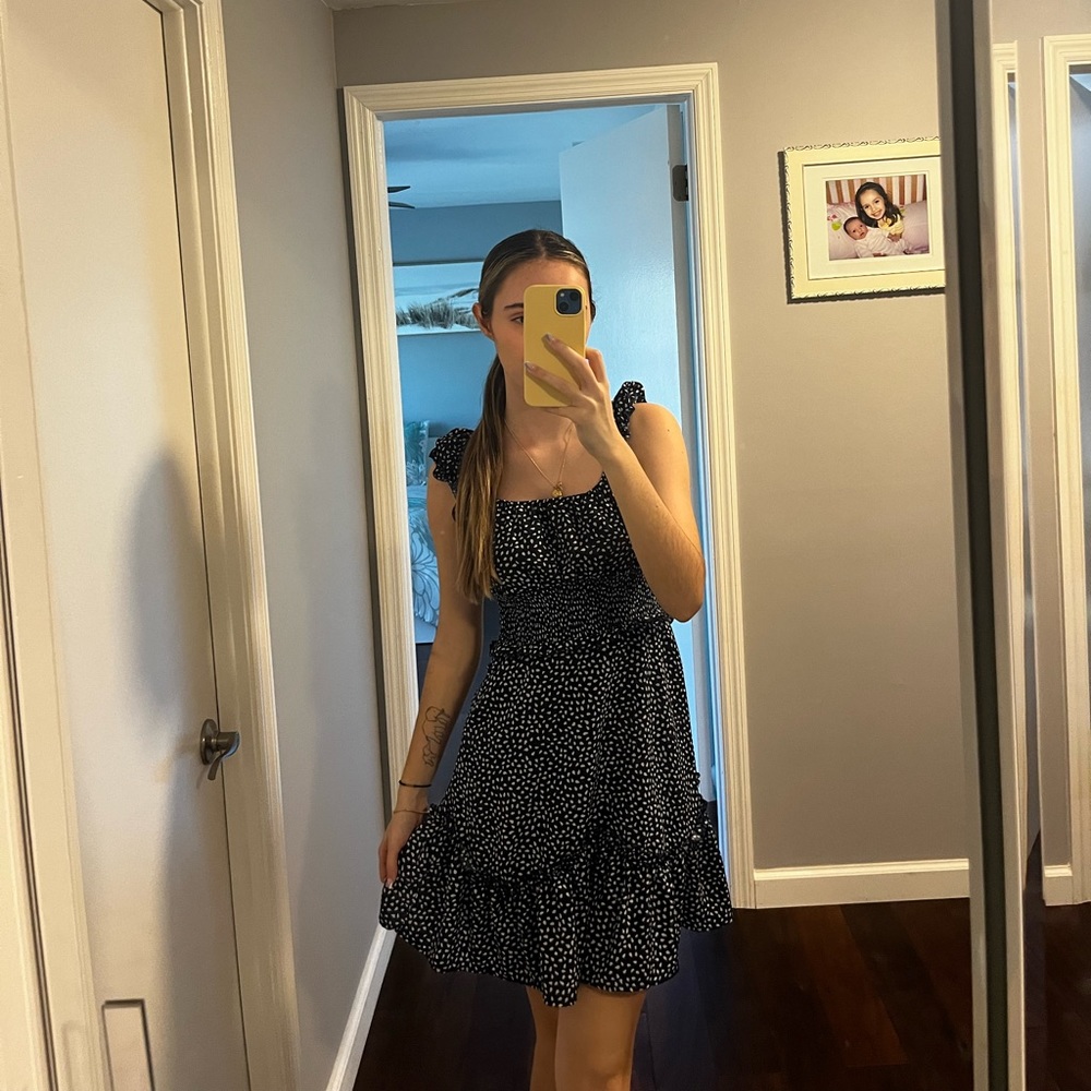 Blue Dress w/ White Spots